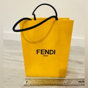 Designer Authentic Fendi paper shopping bag